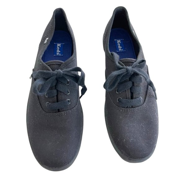 NWOT Keds Champion Oxford Black Canvas Shoe size 7 - Picture 1 of 4